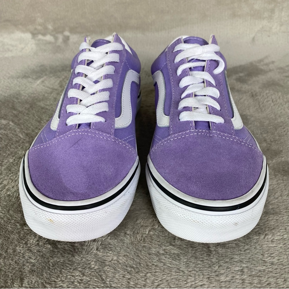 Vans Old Skool Shoes Men 6 Women 7.5 Light Purple Suede Skate‎ Sneakers NEW - Picture 5 of 10